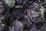 Purple Cubic Fluorite Crystal Cluster - China #128806-1